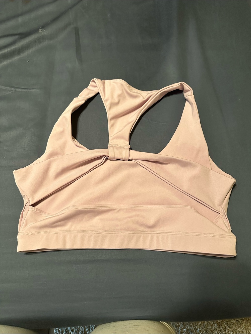 BuffBunny Light Dusty Pink Racerback Sports Bra